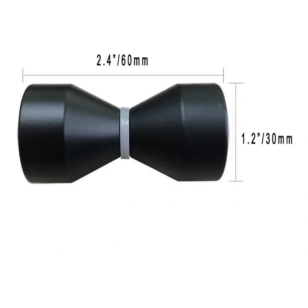 Matte Black Double-Sided Glass Door Knob for Shower